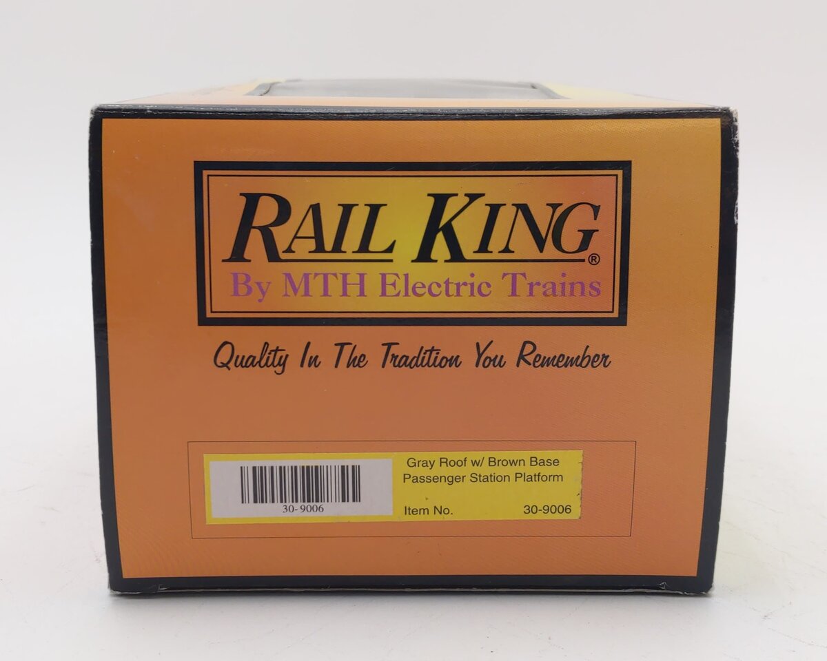 MTH 30-9006 O Gauge Passenger Station Platform (Gray Roof/Brown Base)