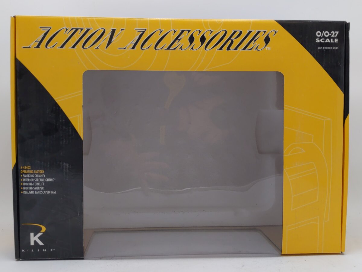 K-Line K42403 O Gauge Operating Factory Building EX/Box