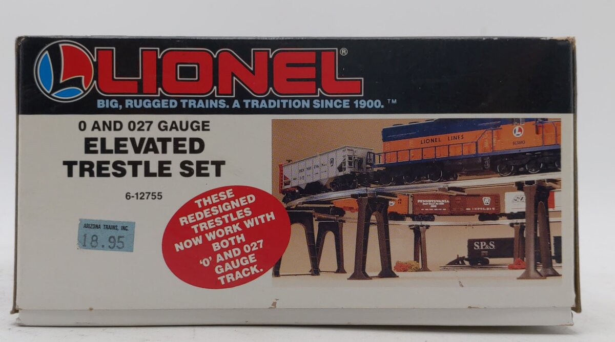 Lionel 6-12755 O Gauge Elevated Trestle Set (Set of 10) LN/Box