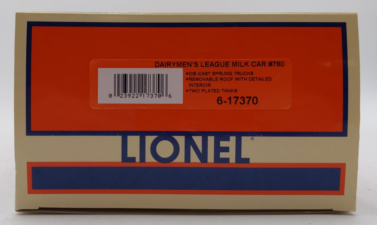 Lionel 6-17370 O Dairyman's League Milk Car #780