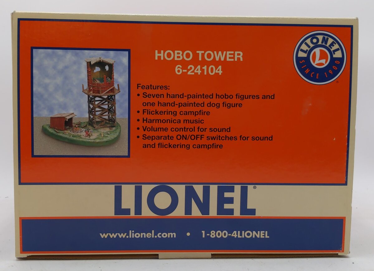 Lionel 6-24104 O Gauge Operating Hobo Tower EX/Box