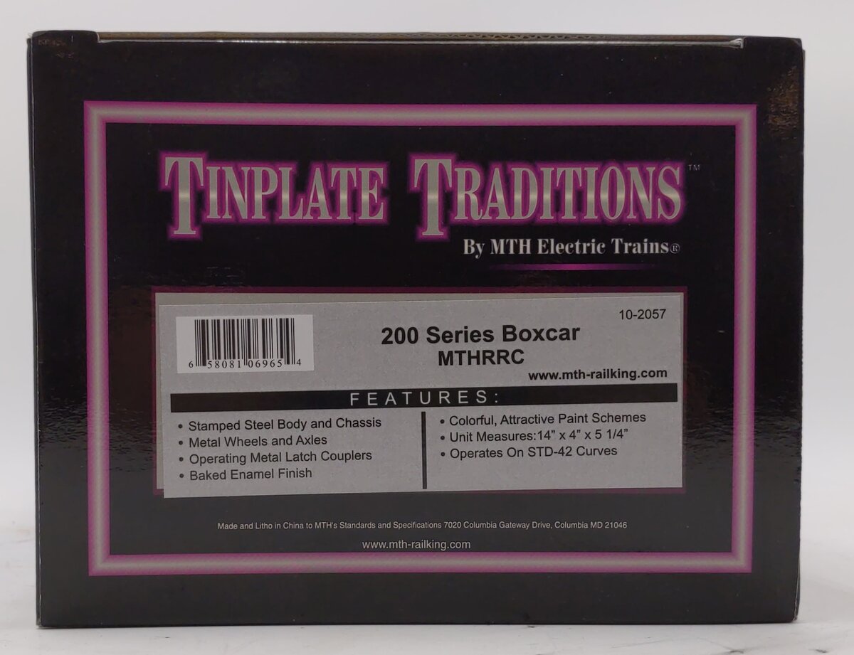 MTH 10-2057 Standard Gauge MTHRRC 200 Series Boxcar #214 NIB