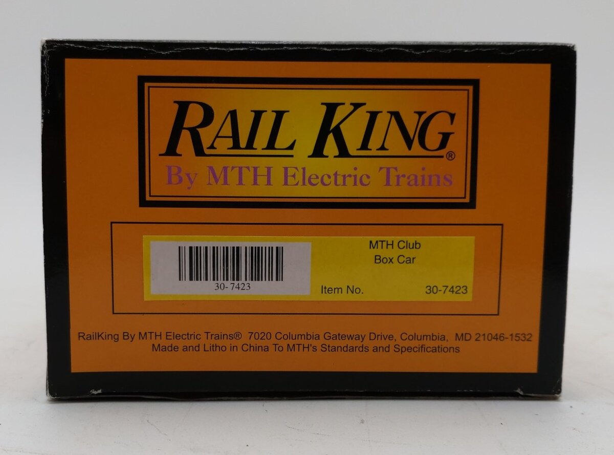 MTH 30-7423 O Gauge MTH 1998 Club Box Car MT/Box