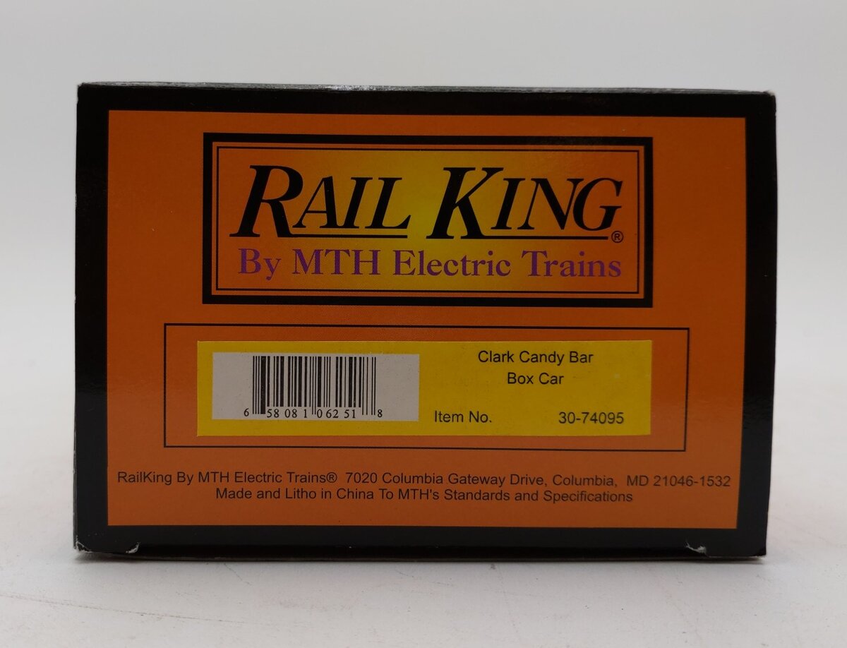 MTH 30-74095 O Gauge Clark Candy Bar Box Car NIB