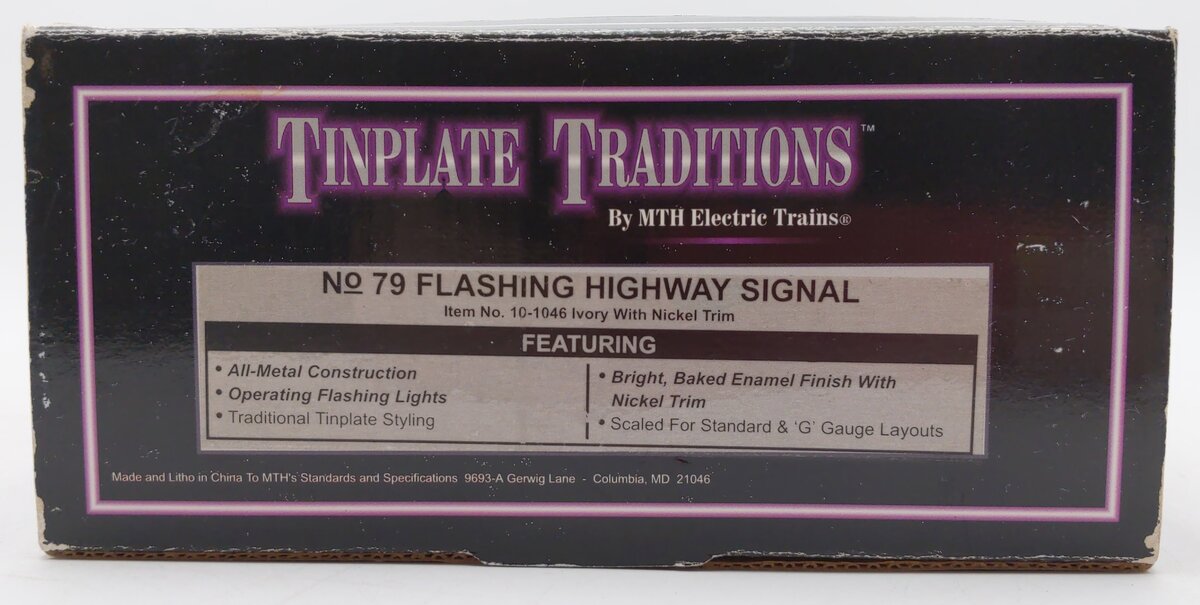 MTH 10-1046 Standard Gauge Flashing Signal #79 LN/Box