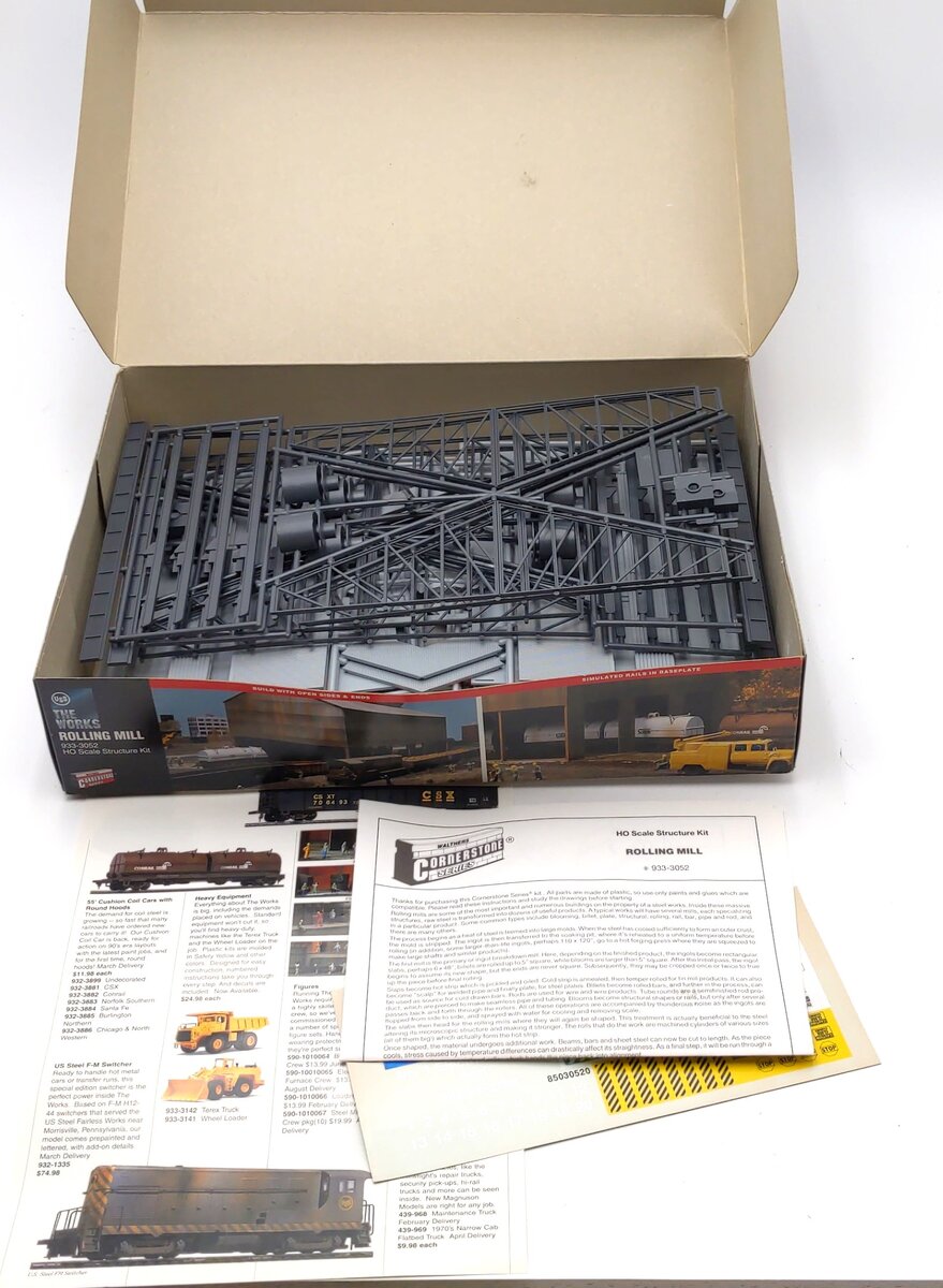 Walthers 933-3052 HO Scale CornerstoneSeries Rolling Mill Structure Building Kit