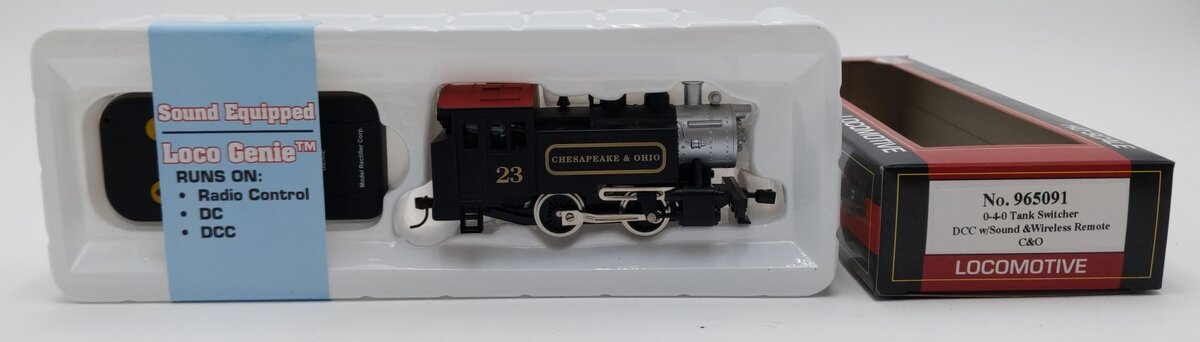 Model Power 965091 HO C&O 0-4-0 Tank Switcher Steam Loco DCC w/Sound #23