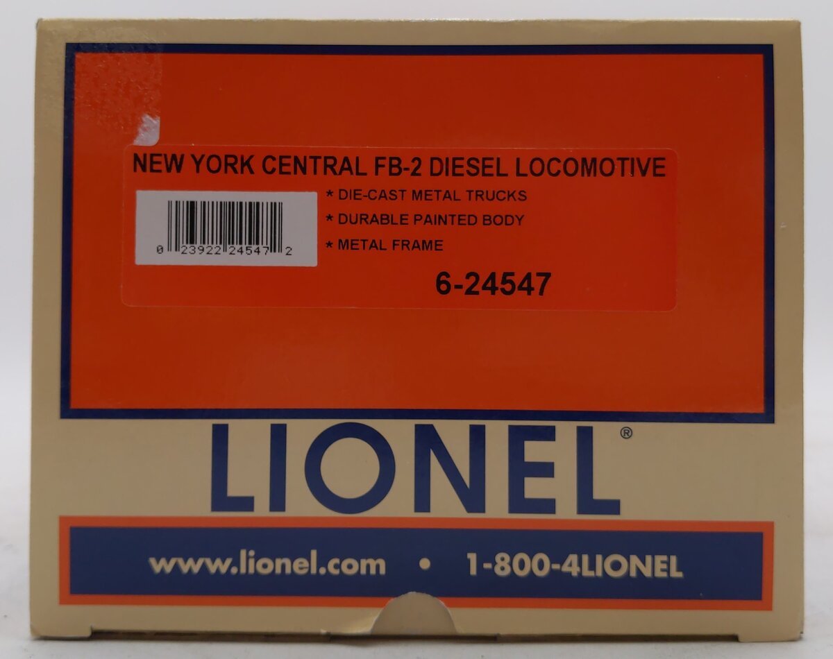 Lionel 6-24547 O New York Central Non-Powered FB-2 Diesel Locomotive #3330 MT/Box