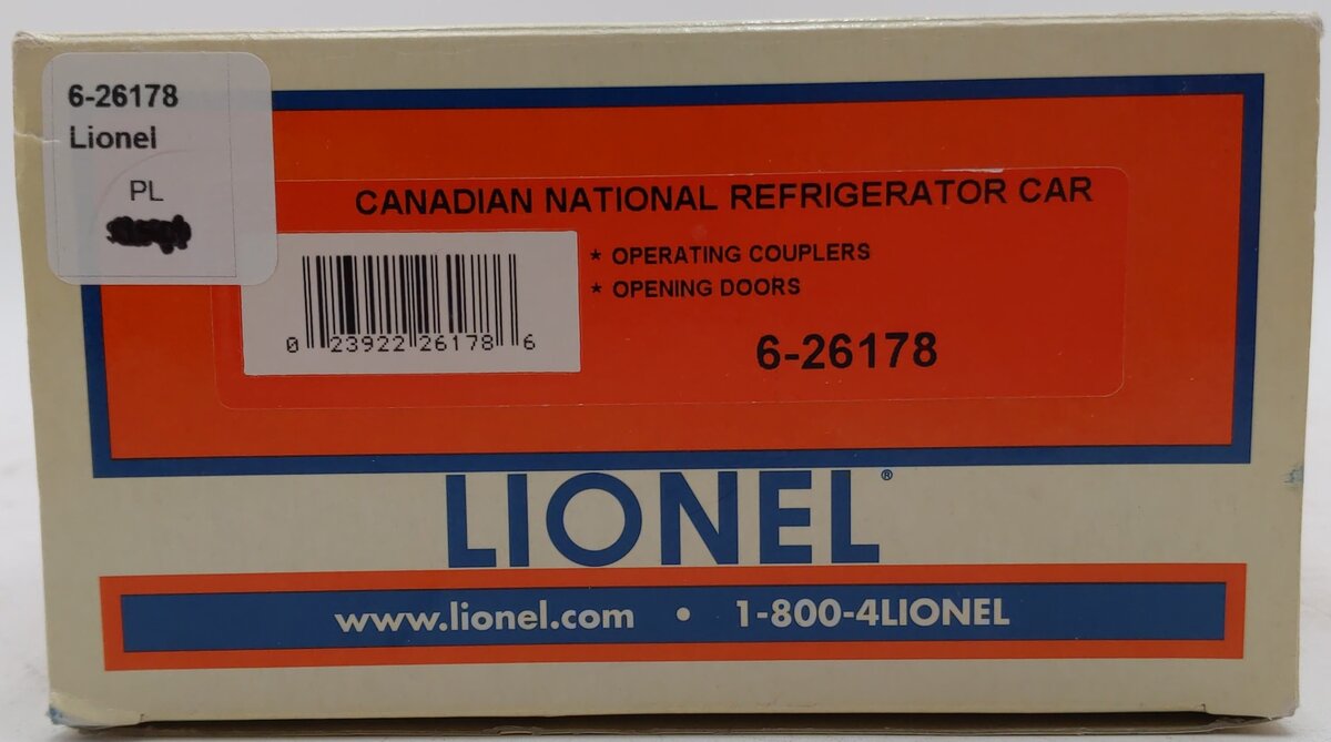 Lionel 6-26178 O Gauge Canadian National Wood-Sided Refrigerator Car #207394