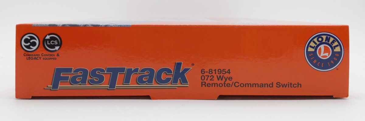 Lionel 6-81954 O-72 Gauge 22-1/2 12" Remote Command Wye Fastrack Switch Turnout NIB