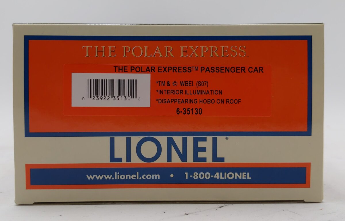 Lionel 6-35130 O Gauge The Polar Express Disappearing Hobo Car LN/Box