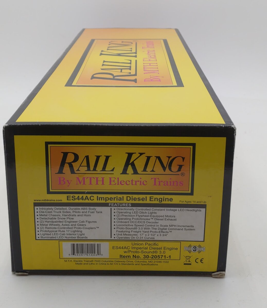 MTH 30-20571-1 Union Pacific Imperial ES44AC Diesel Engine #7400 w/ PS 3.0