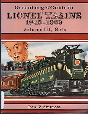 Greenberg's Guide to Lionel Trains, 1945-1969, Vol. 3, Sets Paperback VG