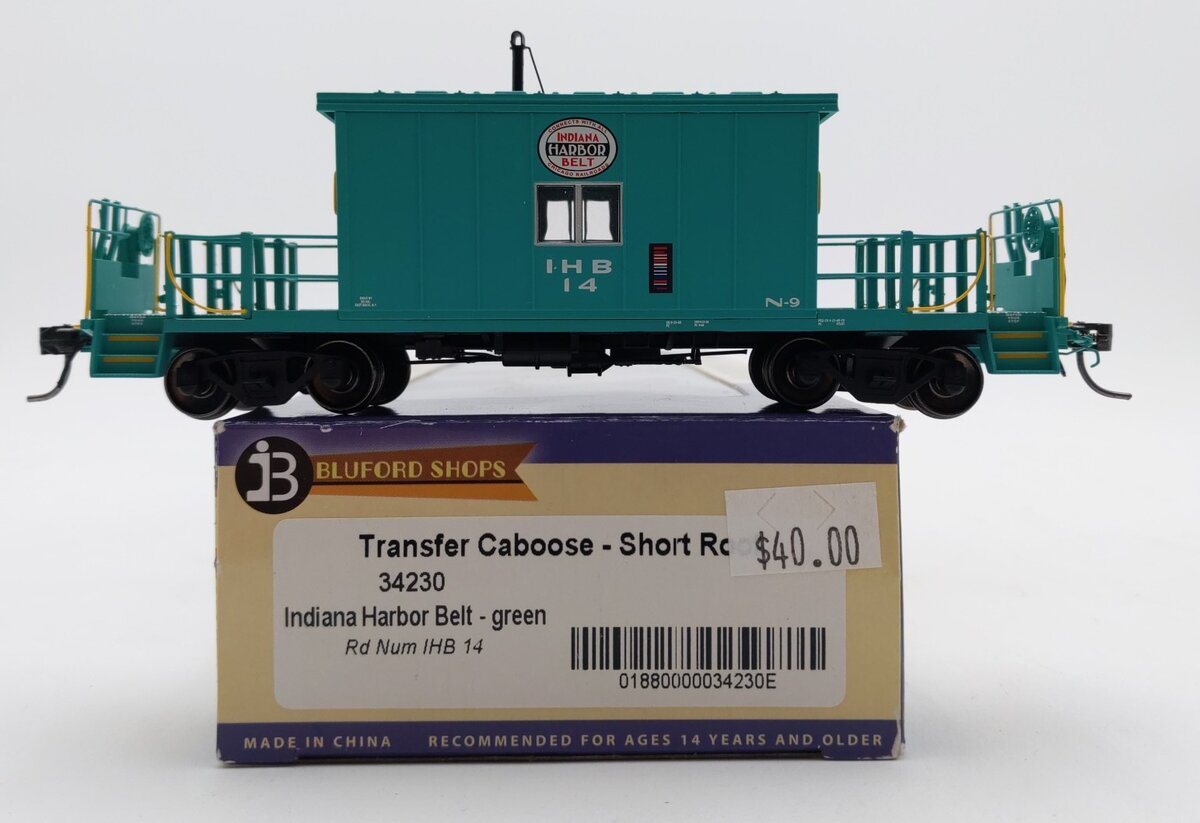 Bluford Shops 34230 HO Indiana Harbor Belt Transfer Caboose #14