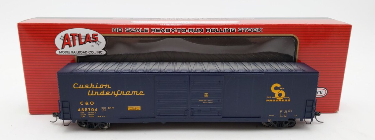 Atlas 20003082 HO C&O 60' ACF Double Door Auto Boxcar #488704