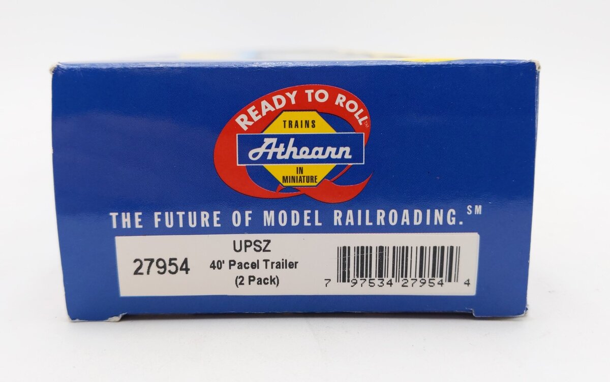 Athearn 27954 HO Scale UPSZ 40' Pacel Trailer Ready To Roll (Pack of 2)