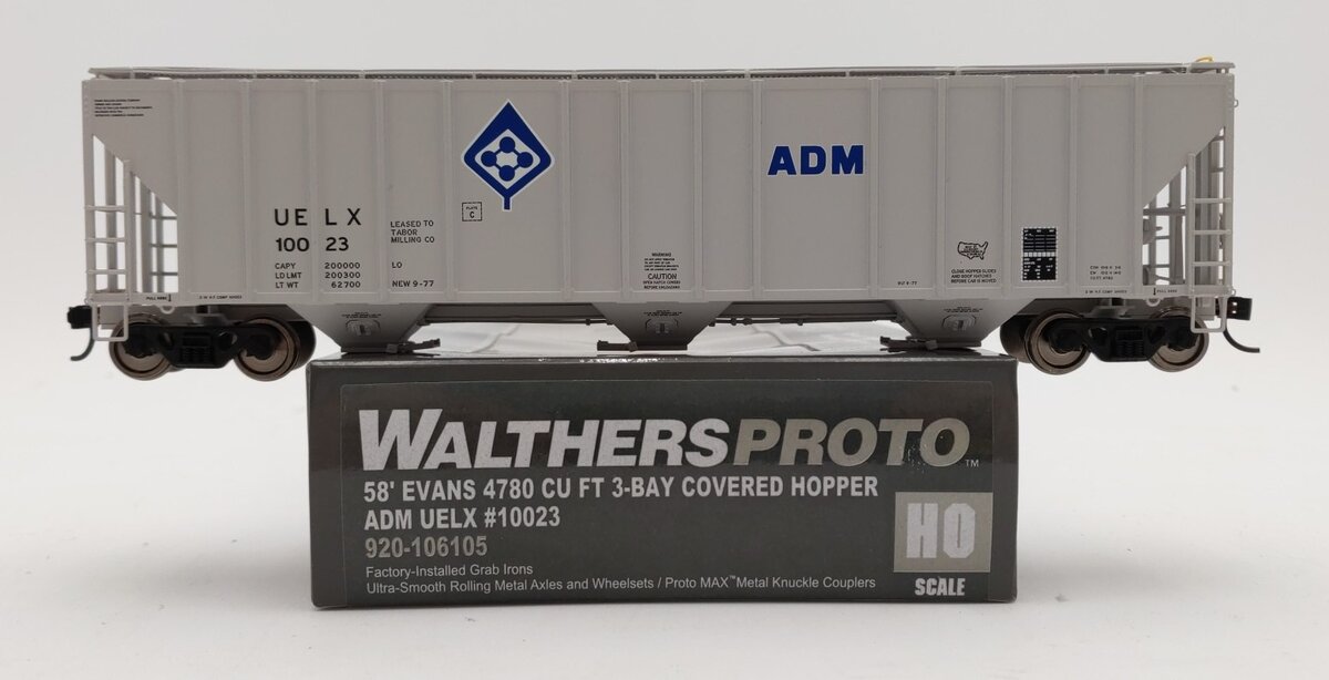 Walthers 920-106105 HO Archer-Daniels-Midland 58' Evans Covered Hopper #10023