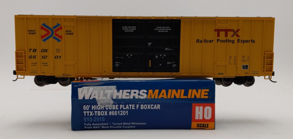 Walthers 910-2916 HO TBOX Trailer-Train 60' High Cube Boxcar #661201