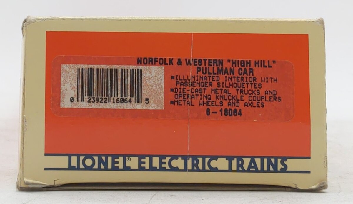 Lionel 6-16064 O Gauge Norfolk & Western "High Hill" Passenger Car LN/Box