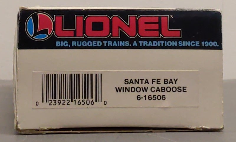 Lionel 6-16506 O Gauge Santa Fe Bay Window Caboose EX/Box