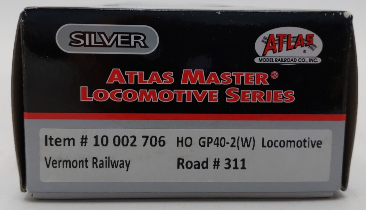 Atlas 10002706 HO Scale Vermont Railway GP40-2 Diesel Locomotive #311