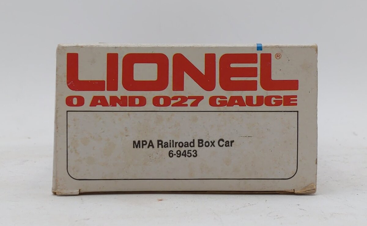 Lionel 6-9453 O Gauge MPA Railroad Boxcar LN/Box