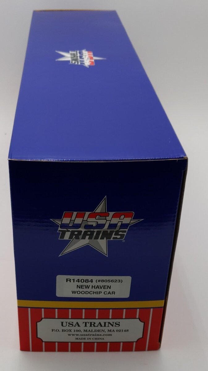 USA Trains 14084 G New Haven Woodchip Car with "Real" Woodchip Load