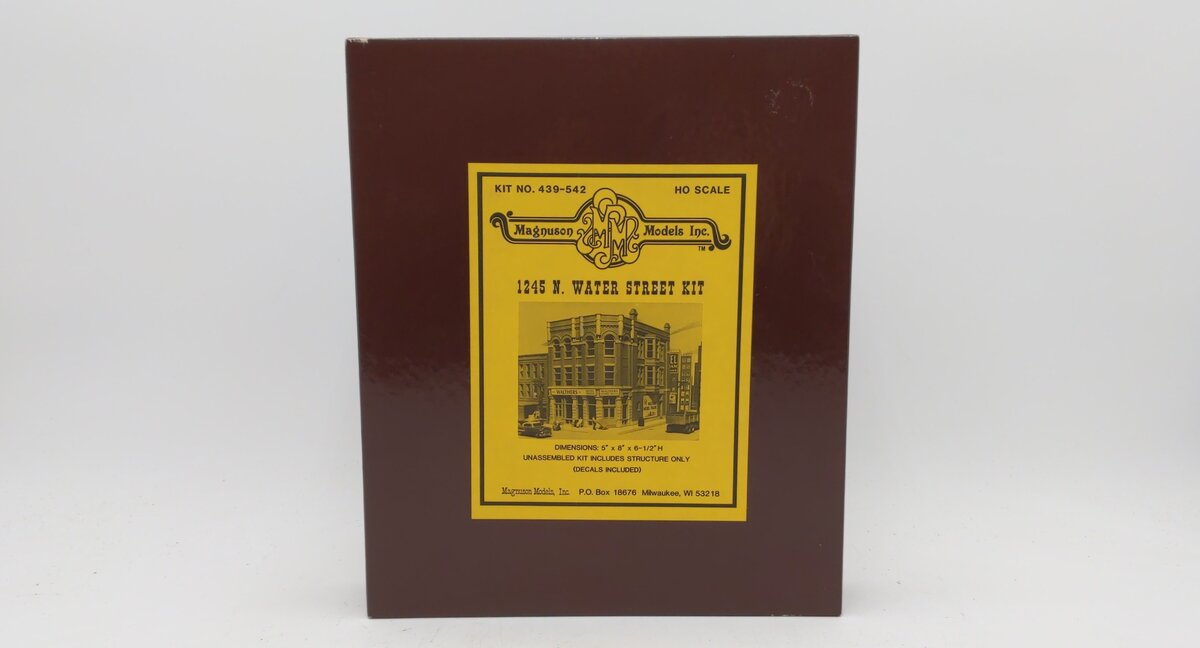 Magnuson Models 439-542 HO Scale 1245 N. Water Street Building Kit