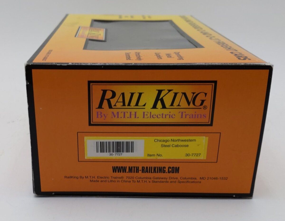 MTH 30-7727 O Gauge Chicago Northwestern Steel Caboose #10801 LN/Box