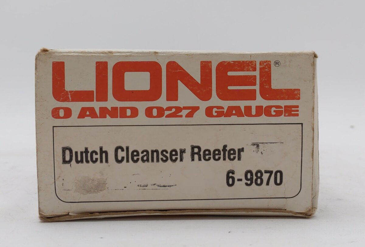 Lionel 6-9870 O Gauge Old Dutch Cleanser Billboard Reefer Car EX/Box
