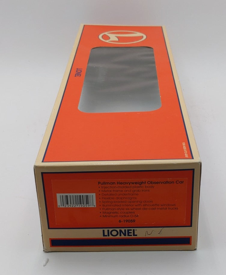 Lionel 6-19059 O Gauge NYC "Seneca Valley" Pullman Heavyweight Observation Car LN/Box
