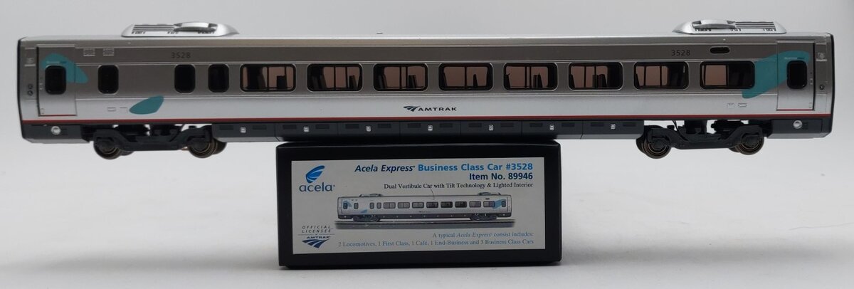 Bachmann 89946 HO Acela Express Business Class Passenger Car #3528