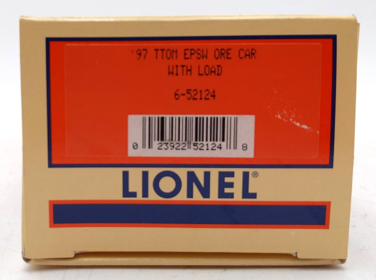 Lionel 6-52124 O Gauge TTOM-1997 ESPW Ore Car w/Ore Load LN/Box