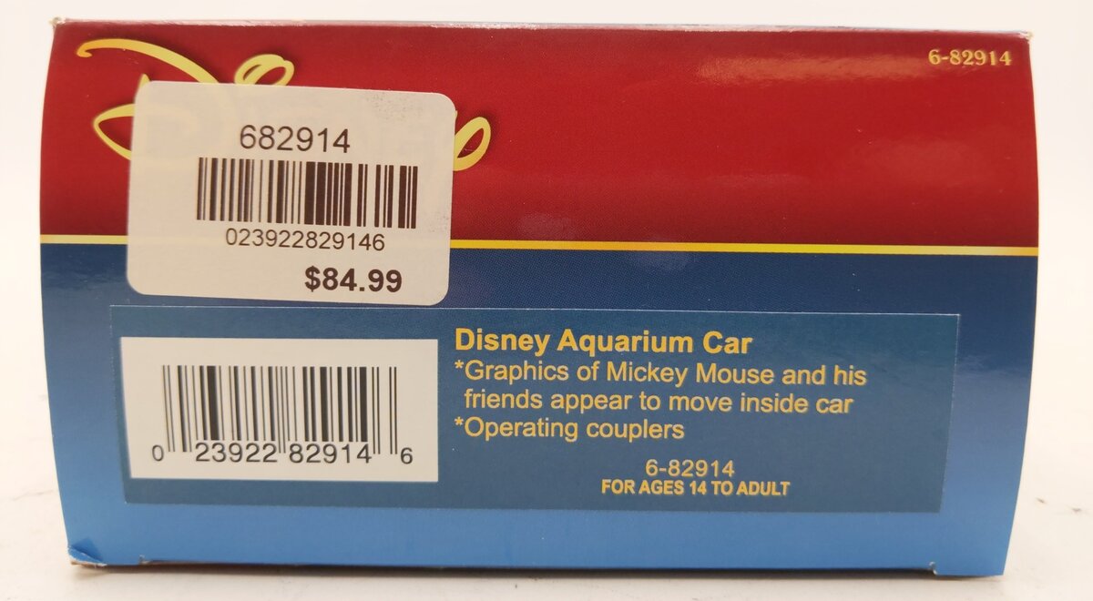 Lionel 6-82914 O Gauge Disney Aquarium Car