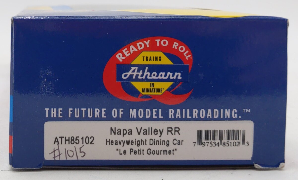 Athearn 85102 HO Scale Napa Valley "Le Petit" Standard Steel Diner Car #1015