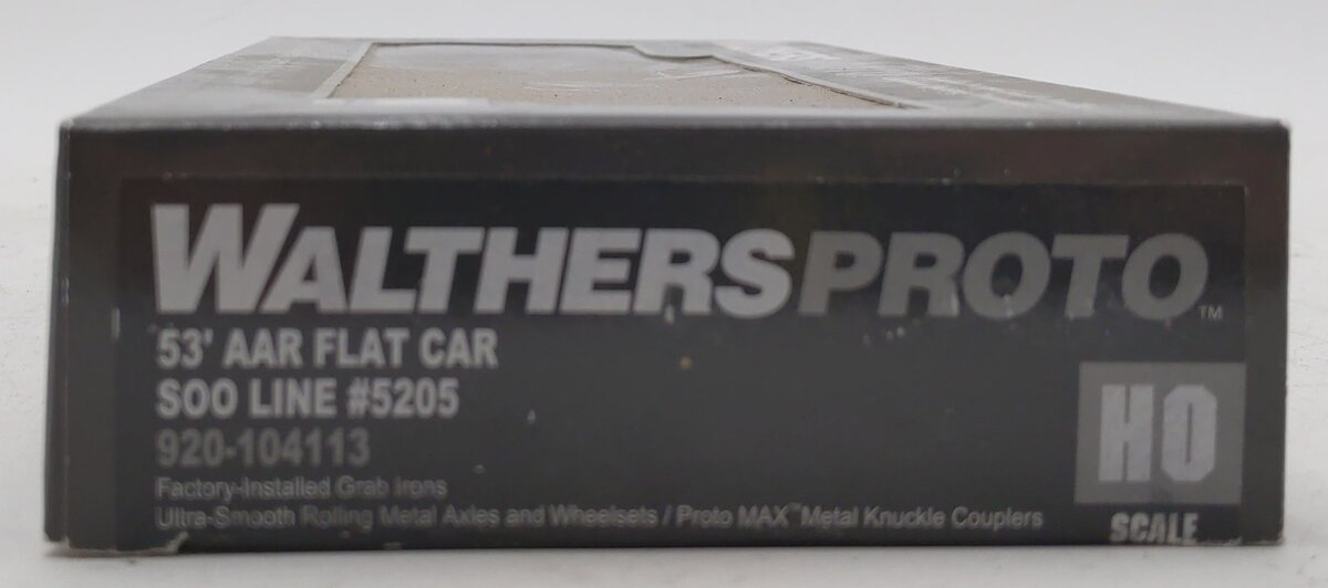Walthers 920-104113 HO Soo Line 53' AAR Flatcar - Ready to Run #5205