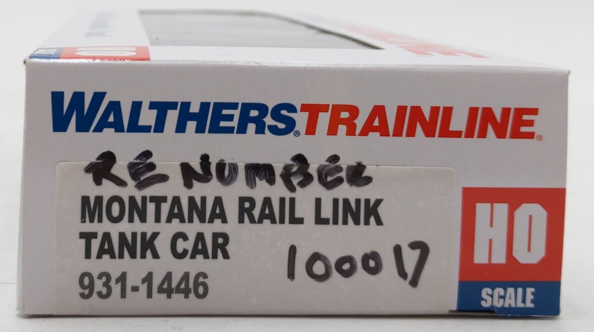 Walthers 931-1446 HO Montana Rail Link Tank Car #100017- Ready To Run