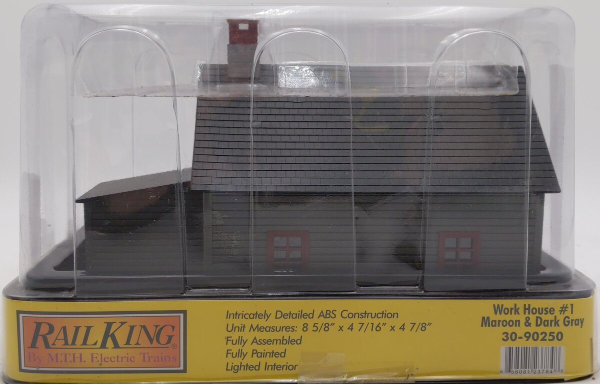 MTH 30-90250 Work House #1 Maroon & Dark Gray