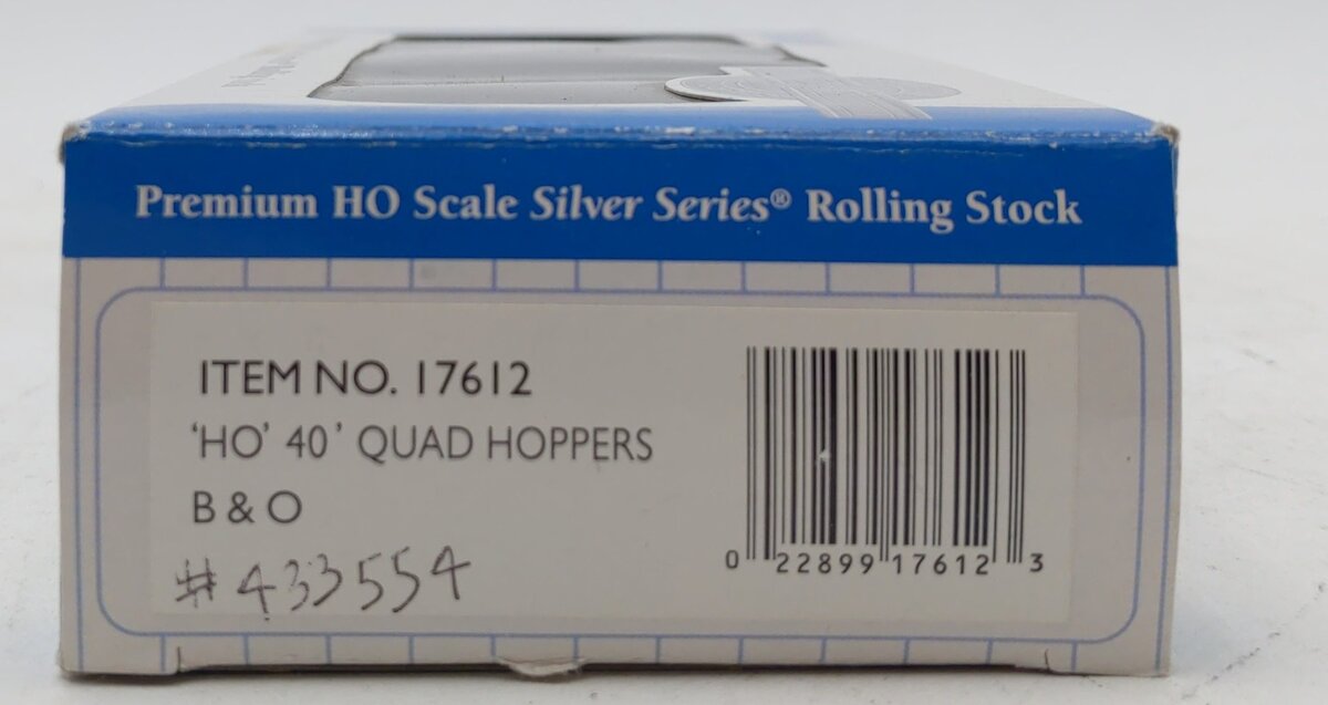 Bachmann 17612 HO Scale Baltimore & Ohio 40' Quad Hopper #433554
