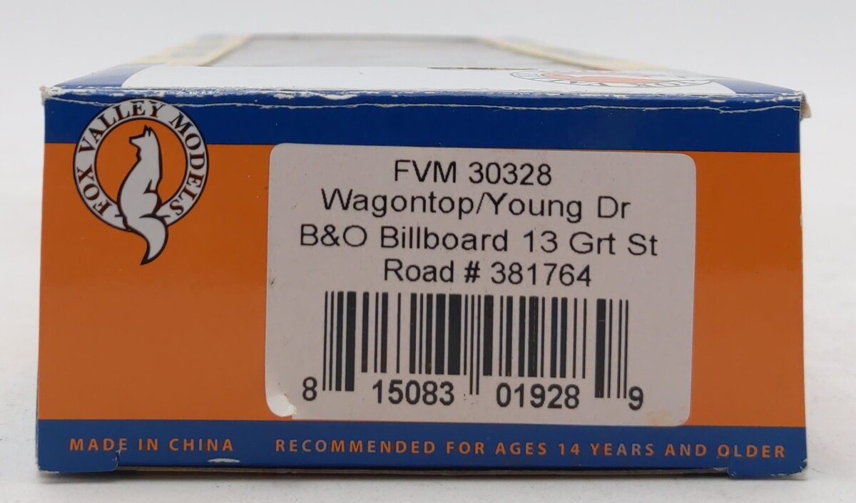 Fox Valley Models 30328 Boxcar Baltimore & Ohio Billboard #381764