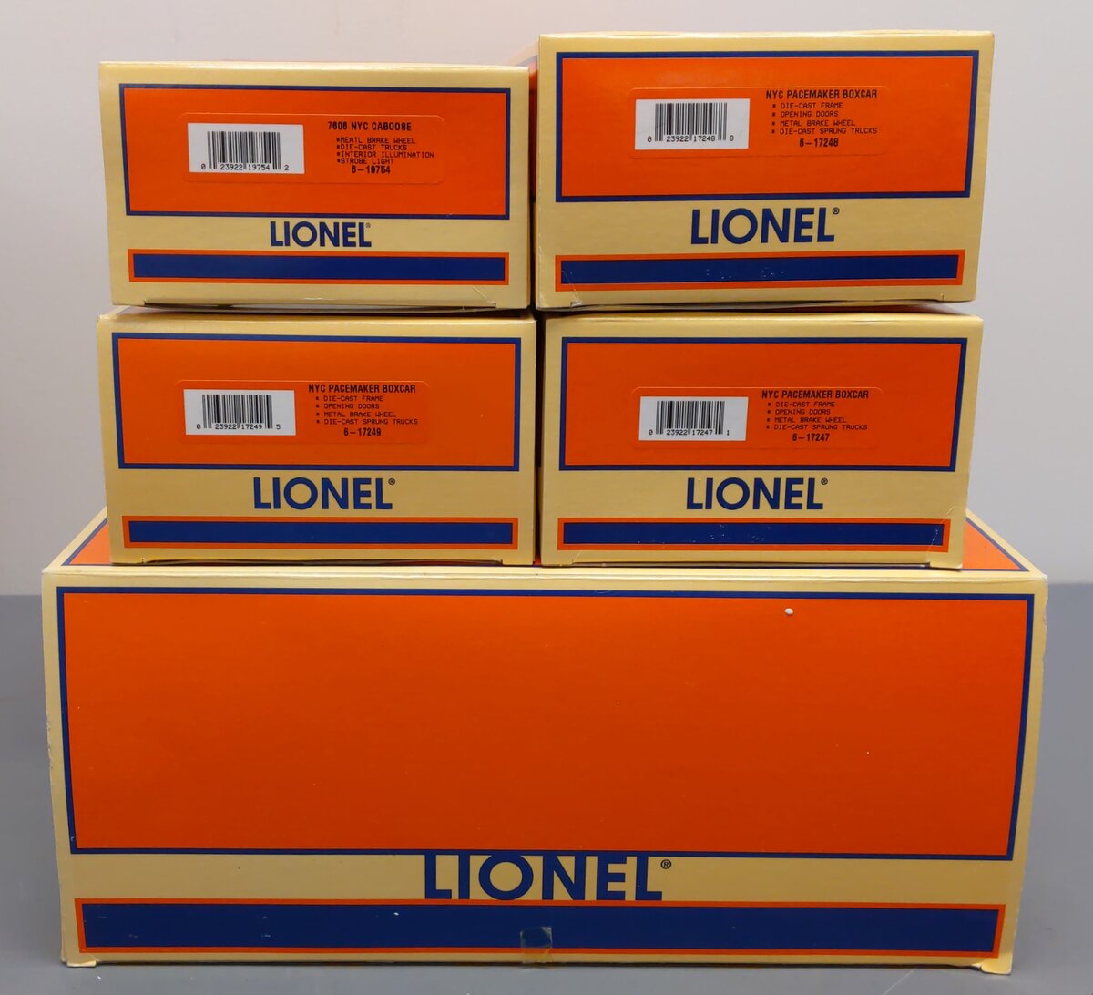 Lionel 6-17246 O Gauge New York Central Pacemaker 4-Car Freight Set EX/Box