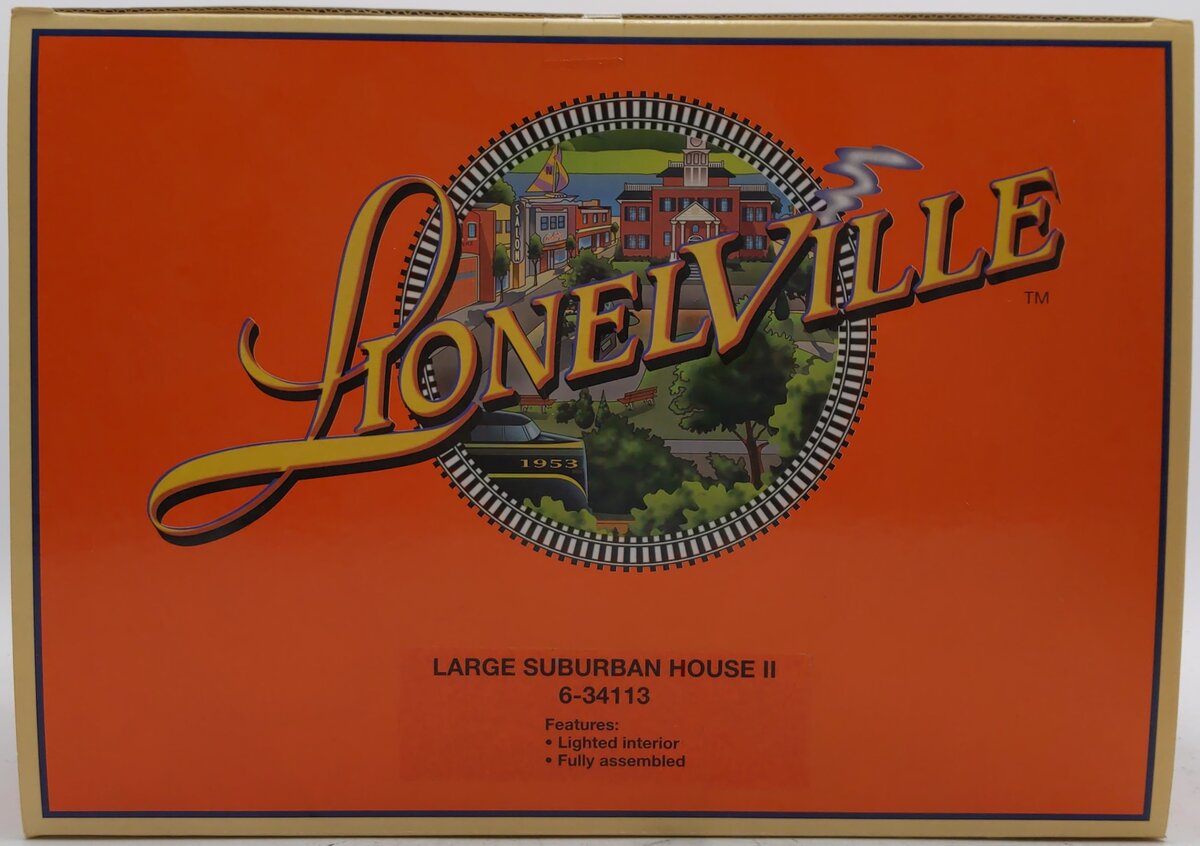 Lionel 6-34113 O Gauge Large Assembled Suburban House #2 LN/Box