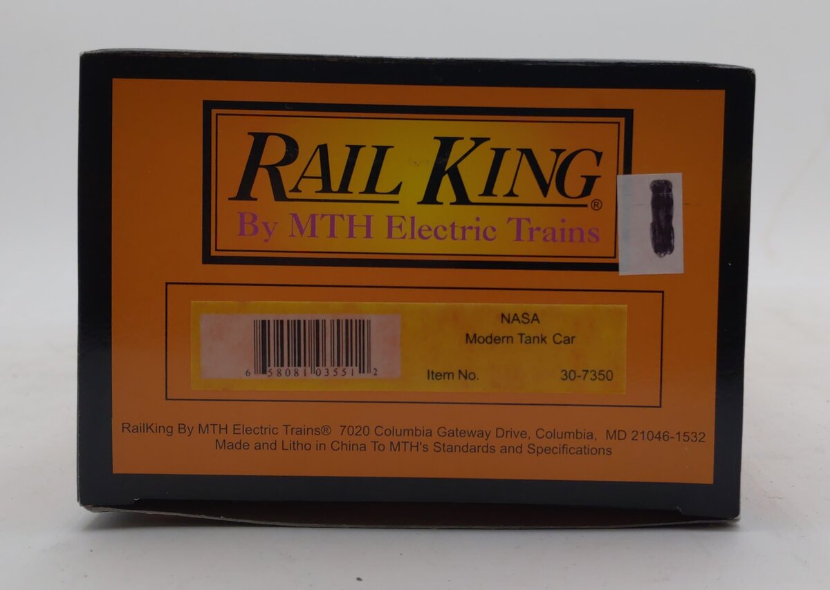 MTH 30-7350 O Gauge NASA Tank Car #198 LN/Box