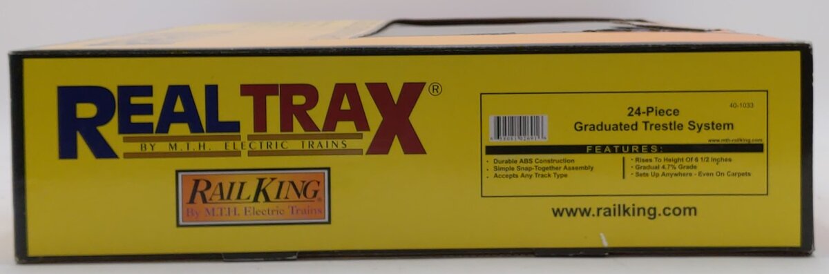 MTH 40-1033 O RealTrax - 24-Piece Graduated Trestle System Set NIB