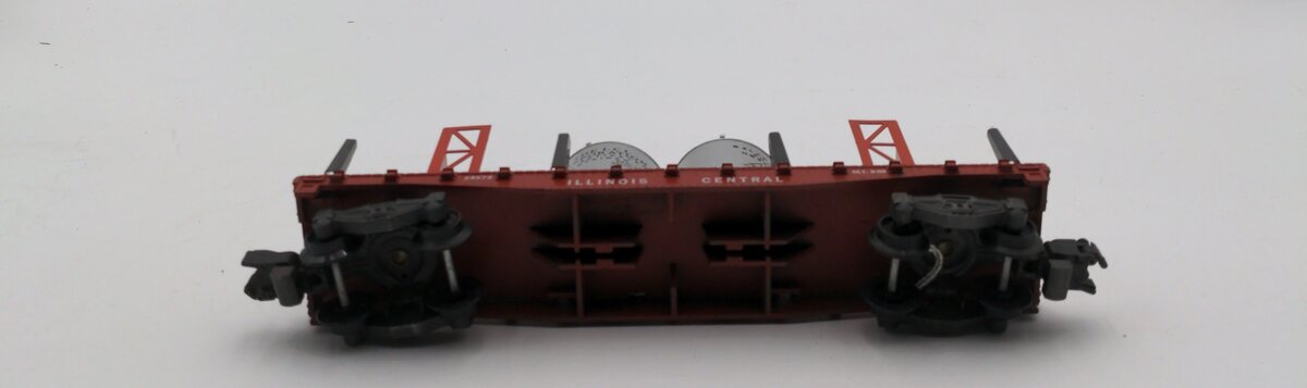American Flyer 24579 Vintage S Illinois Central Flatcar w/ Load EX