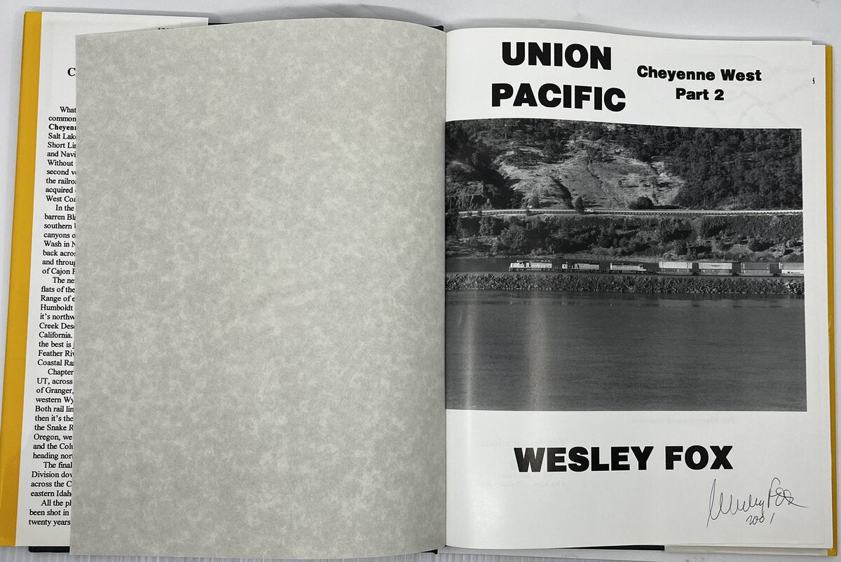 UNION PACIFIC. Cheyenne West Part 2. Hardcover Book By Wesley Fox VG