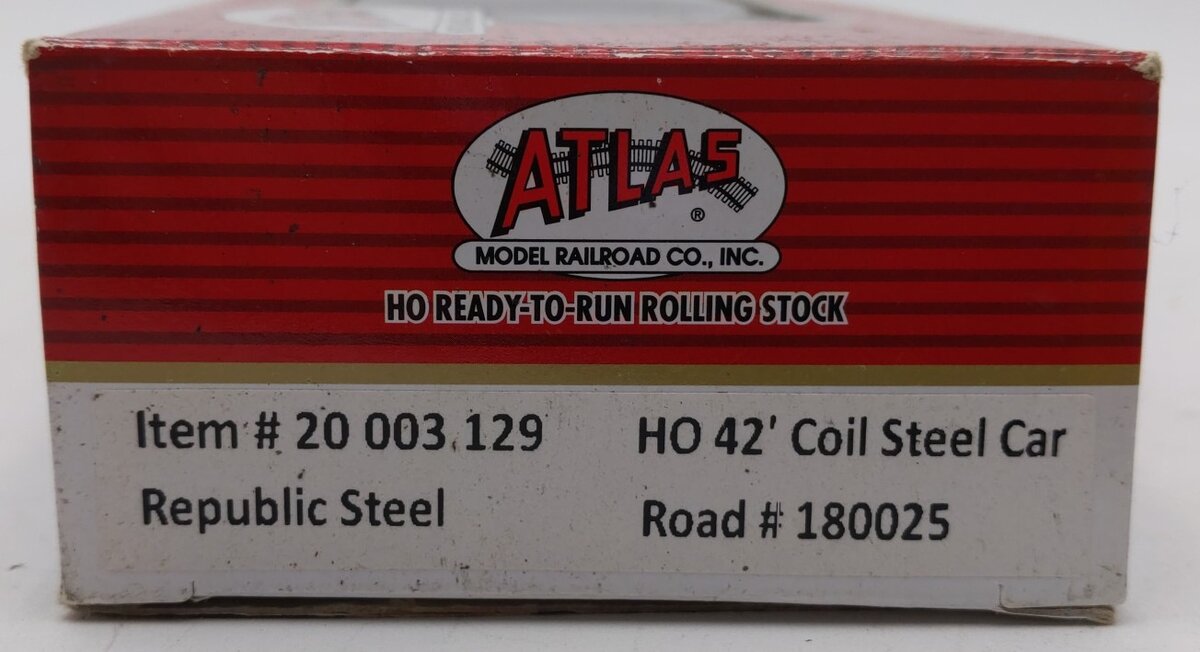 Atlas 20003129 HO Republic Steel RSCX 42' Coil Steel Car #180025