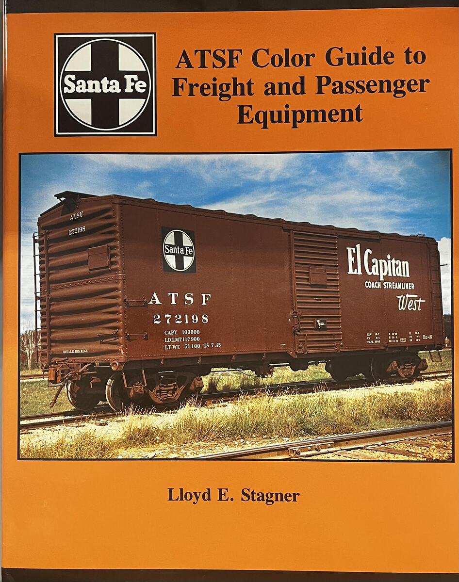 ATSF Color Guide to Freight and Passenger Equipment Hardcover Book By Lloyd E. EX