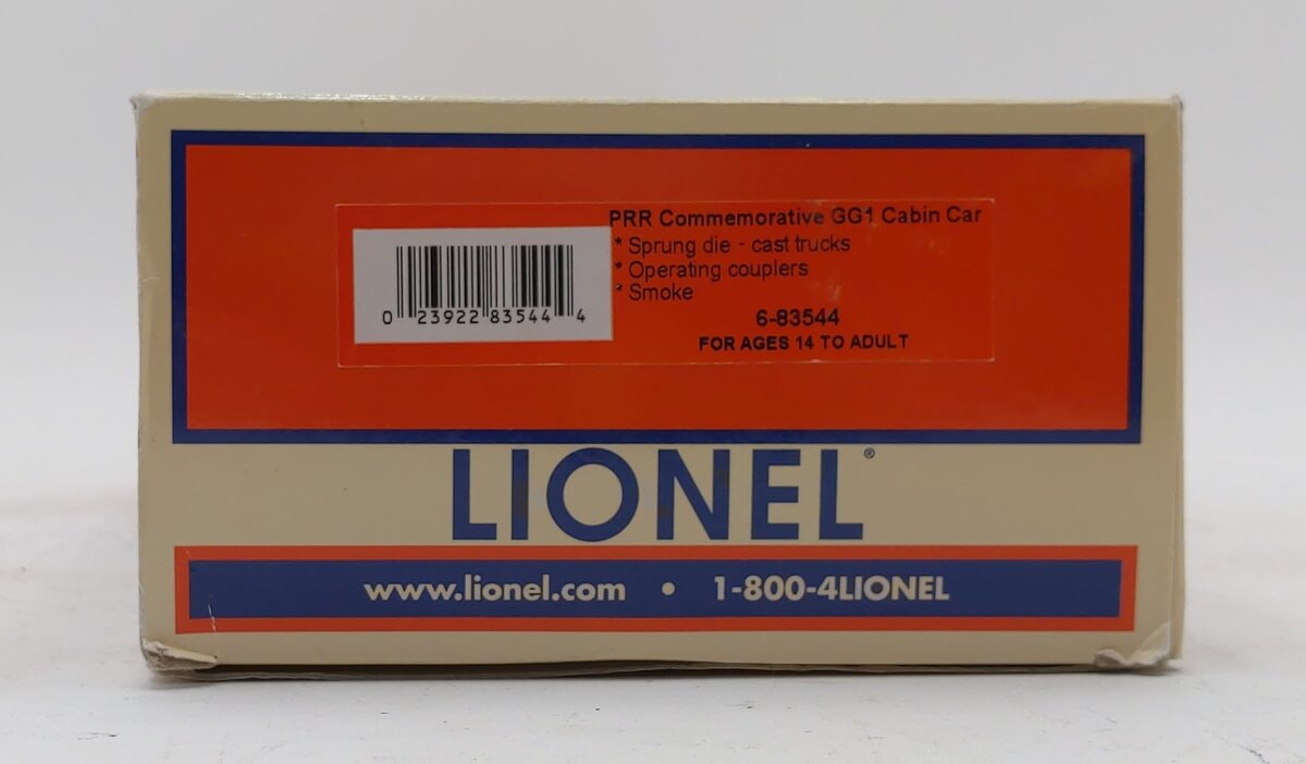 Lionel 6-83544 O Gauge Pennsylvania RR Commemorative GG-1 Cabin Car #477797 LN/Box