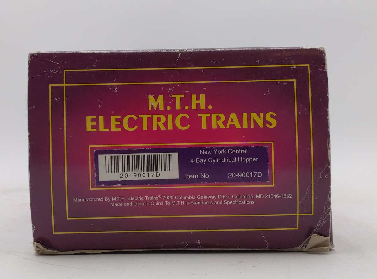 MTH 20-90017D O Gauge New York Central Cylindrical Hopper #885900 LN/Box